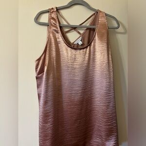 Rose Gold Silk Tank (1X)
